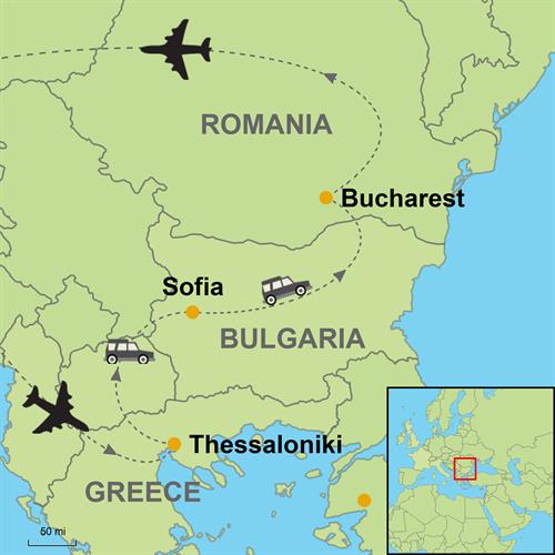 Thessaloniki Sofia Bucharest Chauffeured Collection Custom 
