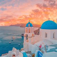 View of Santorini Island Getaway