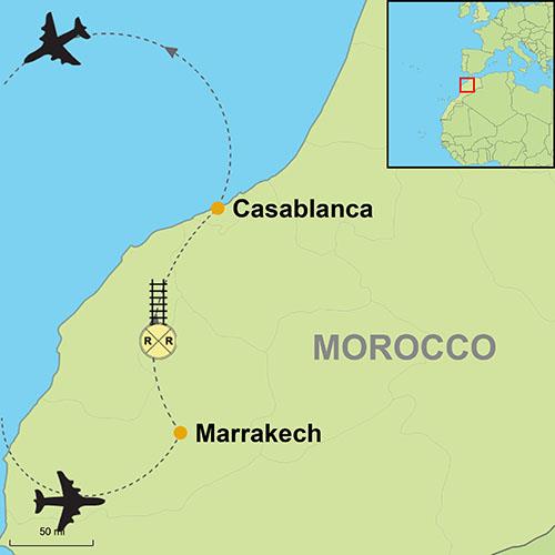 Marrakech and Casablanca by Train