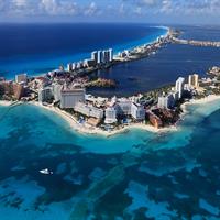 View of Cancun and Holbox Island