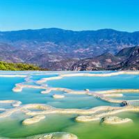 View of Oaxaca and Playa del Carmen by Air