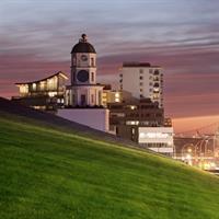 View of Runway to Road: Calgary - Banff - Edmonton - Fredericton - Halifax