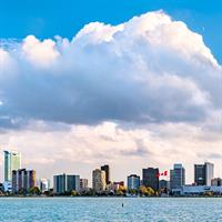 View of Toronto and Windsor by Train
