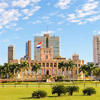 View of Buenos Aires and Asuncion by Air