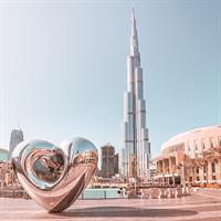 View of Cape Town - Johannesburg - Mauritius Island - Dubai by Air