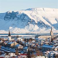 View of Reykjavik and Berlin by Air