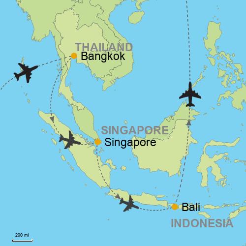 Map   Bangkok Singapore Bali 923829 500 