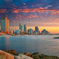 View of Tel Aviv - Amman - Istanbul by Air