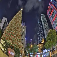 View of Christmas Holidays in Taipei and Hong Kong