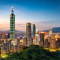 View of Seoul and Taipei by Air