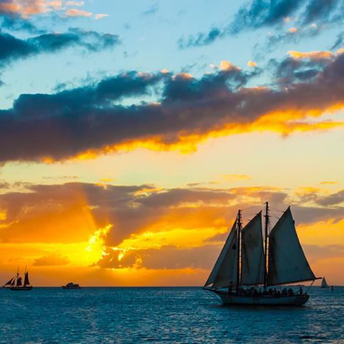 The Key West Flagship The Western Union Schooner Tied Up At The