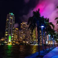 View of Miami and Playa del Carmen by Air