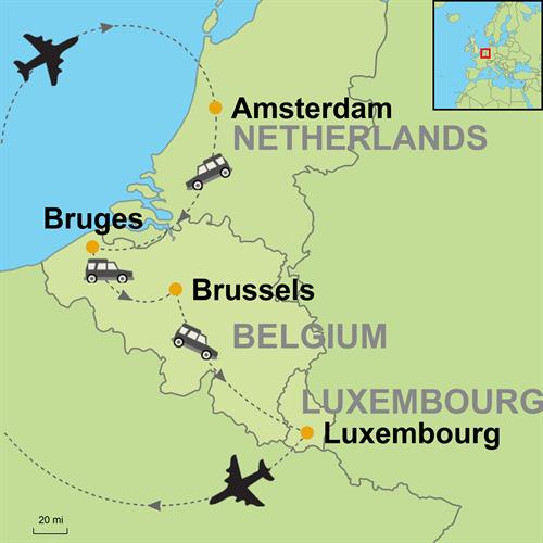 Map-Amsterdam-Bruges-Brussels-Luxembourg-with-ST