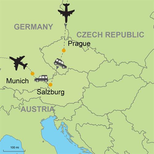 Prague - Salzburg - Munich