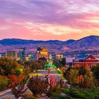 View of Boise - Lewis and Clark Wine Valley - Idaho Lakes District (Self Drive)