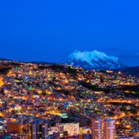 View of La Paz - Cochabamba - Santa Cruz by Air