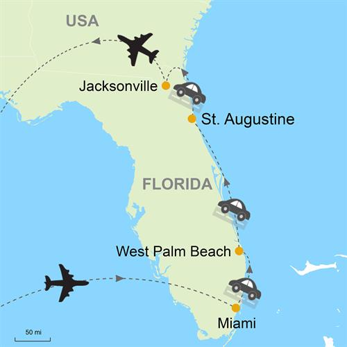 Map - The Best of Florida s Atlantic Coast - SD