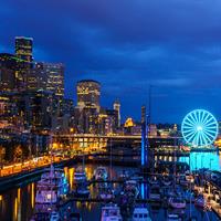 View of Portland and Seattle Getaway by Train