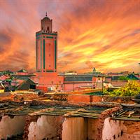 View of Marrakech and Athens - Santorini