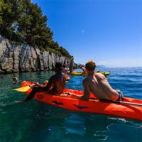 Guided kayaking tour to Pakleni islands