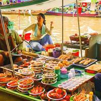 Amphawa Floating Market Tour with Maeklong Railway Market (SHA Plus)