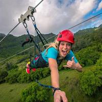 Hawaii Kipu Ranch PowerLine Zipline with Guide