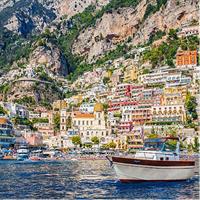 Amalfi Coast Boat Tour With Pickup from Sorrento Area Hotels