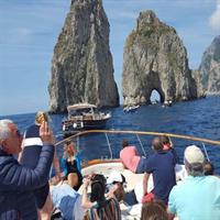 Capri and Blue Grotto by Gozzo Boat and Anacapri from Naples