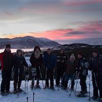 Guided Snowshoe Walk on Tromsoya Island in Tromso