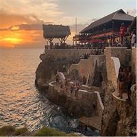 Cliff jumping and Sunsets