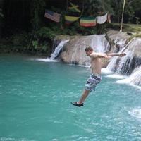Blue Hole plus Secret Falls and Dunns River Falls Combo from Runaway Bay Hotels
