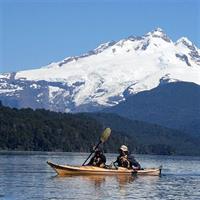 Kayak paddling adventure around Bariloche