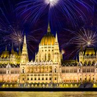 View of Budapest - Vienna - Munich by Air