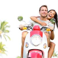 2 Hours , 2 Person Retro Scooter 49cc