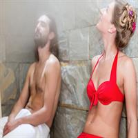 A relaxation moment in a traditional Hammam in the Fez medina