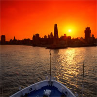 View of Shanghai and Manila by Air