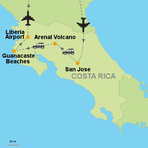 Airports In Costa Rica Map Maps Model Online 0388