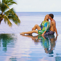 View of Sydney and Fiji (Nadi) by Air