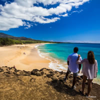 View of Oahu - Hawaii Big Island (Kona) - Maui by Air