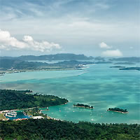 View of Singapore - Kuala Lumpur - Langkawi by Air