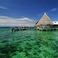 View of Panama City - Bocas del Toro - Playa Bonita