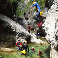 Canyoning Adventure in the Salzkammergut from Salzburg