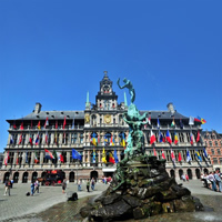 View of Rome and Brussels by Air
