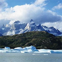 View of Santiago - Puerto Natales - Puerto Varas by Air
