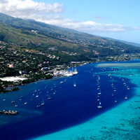 View of Tahiti Idyllic Getaway