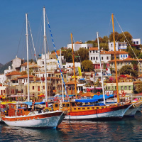 View of Athens - Heraklion - Rhodes Island by Air