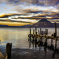 View of Antigua - Lake Atitlan - Tikal Pyramids