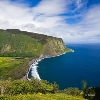 View of Hawaii Big Island (Kona) and Kauai by Air