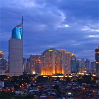 View of Java and Bali by Air