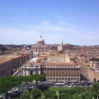 View of Paris - Rome - London by Air